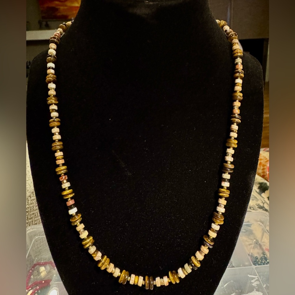 Chic Brown Tones Beaded Necklace